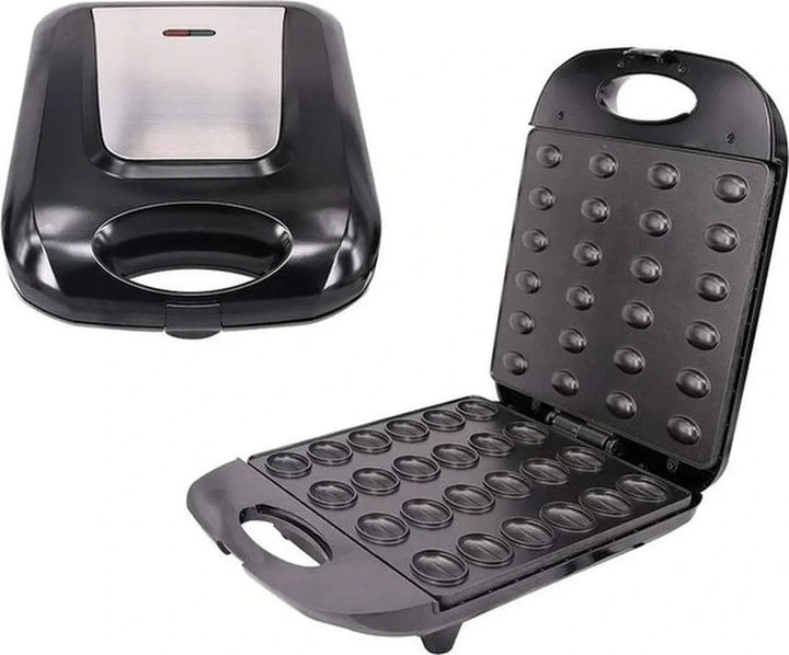 Poffertjesmaker – Elektrische Cake Pop Maker – 24 Stuks per Bakbeurt – Antiaanbaklaag – 1400W – Dubbelzijdige Verwarming-Pan-Ilumina Benelux