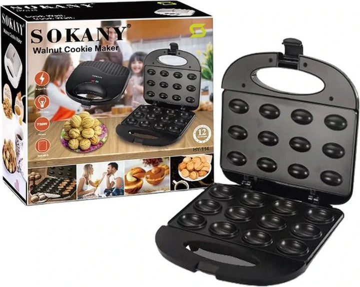 Poffertjesmaker – Elektrische Cake Pop Maker – 24 Stuks per Bakbeurt – Antiaanbaklaag – 1400W – Dubbelzijdige Verwarming-Pan-Ilumina Benelux