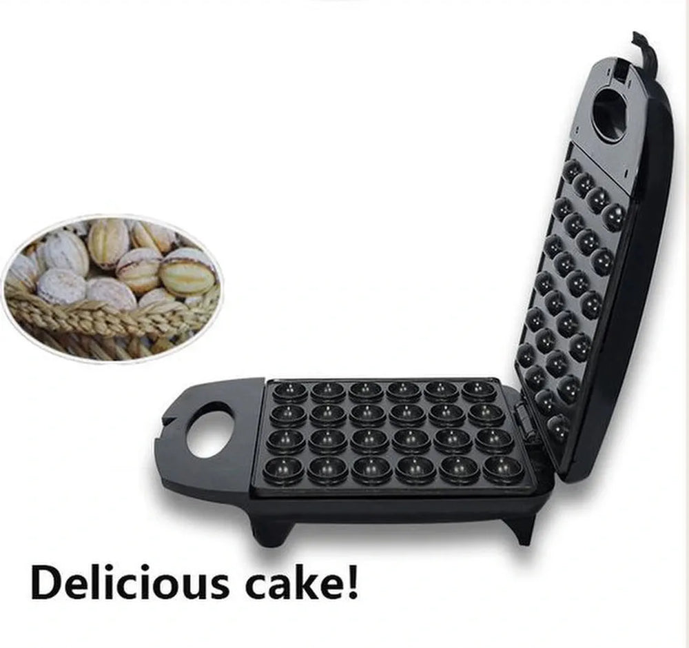 Poffertjesmaker – Elektrische Cake Pop Maker – 24 Stuks per Bakbeurt – Antiaanbaklaag – 1400W – Dubbelzijdige Verwarming-Pan-Ilumina Benelux