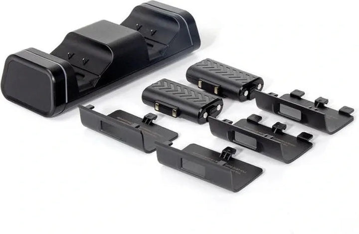 Controller Oplaadstation – Geschikt voor Xbox Series X/S & Xbox One (S) – Dual Charger – 2 Oplaadbare Accu’s – Zwart-Oplaadstation controllers-Ilumina Benelux