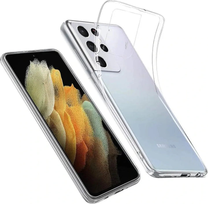 Samsung Galaxy S21 Ultra Hoesjes – Siliconen Backcover – Flexibel – Transparant – Anti-kras-Ilumina Benelux