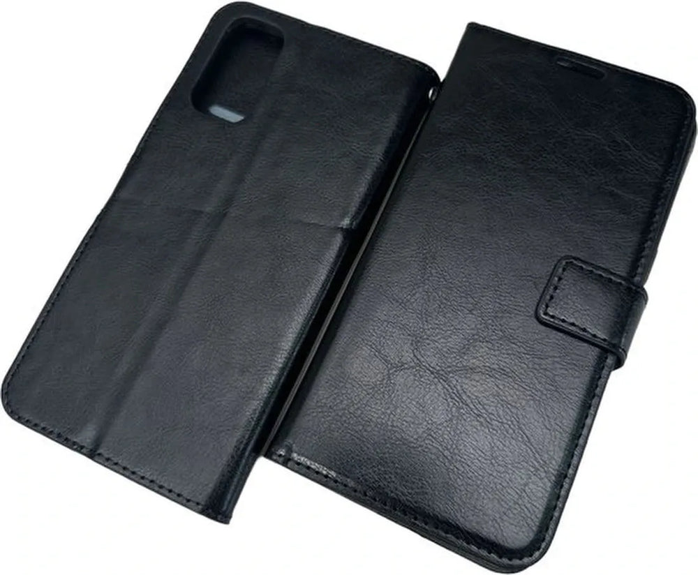 Oppo Reno 4 5G Hoesjes – Portemonnee Book Case – Pasjeshouder – Magneetsluiting – Zwart-Ilumina Benelux