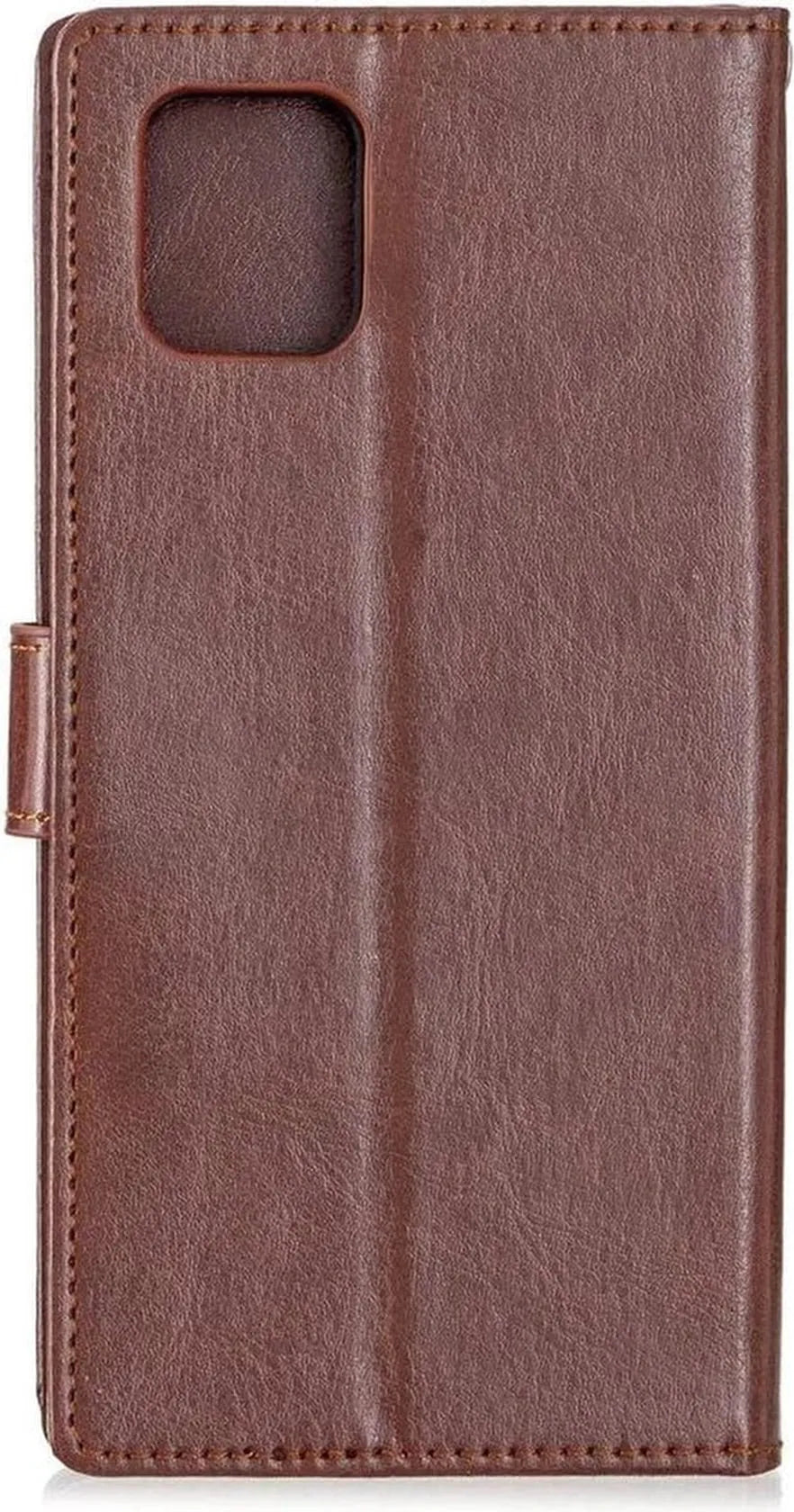 Oppo A52 Hoesjes – Portemonnee Book Case – Pasjeshouder – 2x Gehard Glas Screenprotector – Bruin-Ilumina Benelux