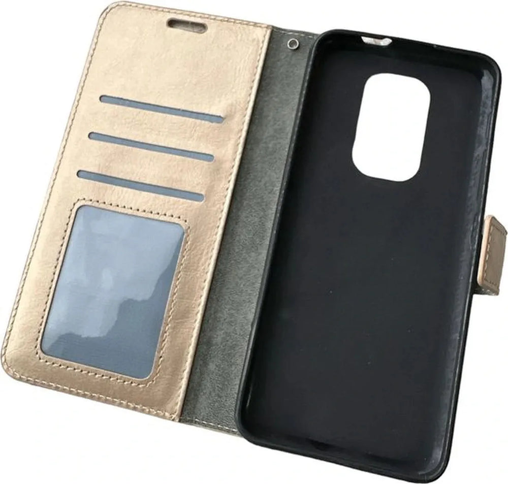 Motorola Moto G9 Play & E7 Plus Hoesjes – Portemonnee Book Case – Pasjeshouder – 2x Screenprotector – Roségoud-Ilumina Benelux