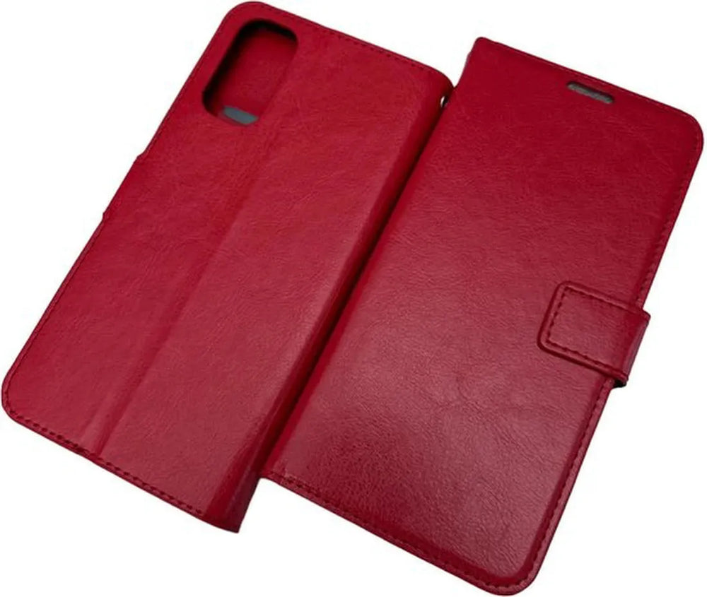 Oppo Reno 4 Pro 5G Hoesjes – Portemonnee Book Case – Pasjeshouder – Magneetsluiting – Rood-Ilumina Benelux