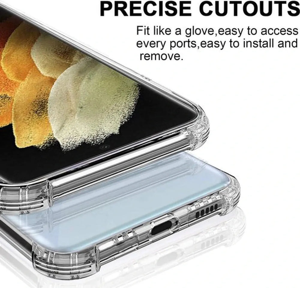 Samsung Galaxy S21 Ultra Hoesjes – Siliconen Backcover – Schokbestendig – Flexibel – Transparant-Ilumina Benelux