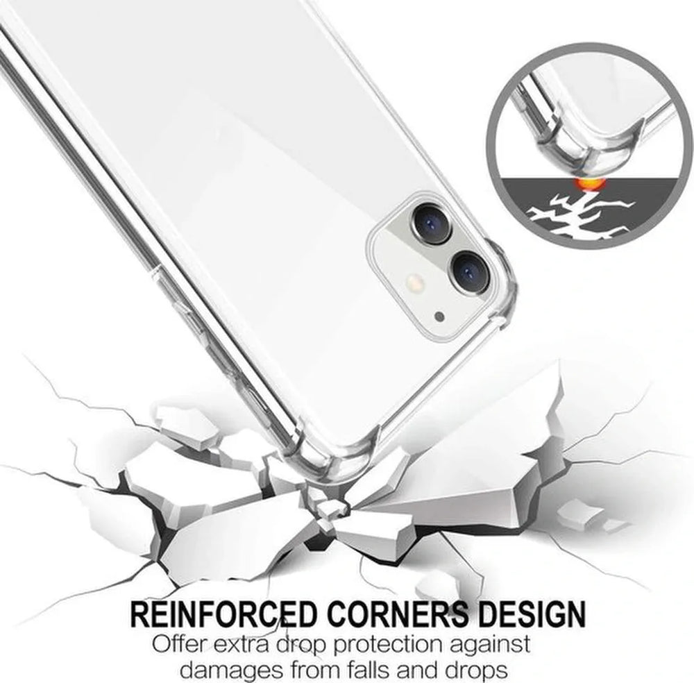 Samsung Galaxy A22 5G Hoesjes – Siliconen Backcover – Schokbestendig – Incl. 2x Gehard Glas Screenprotector – Tarantparant-Ilumina Benelux