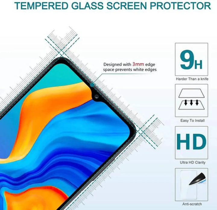 Samsung Galaxy A12 Hoesjes – Siliconen Backcover Anti-Shock – 2x Screenprotector Gehard Glas-Ilumina Benelux