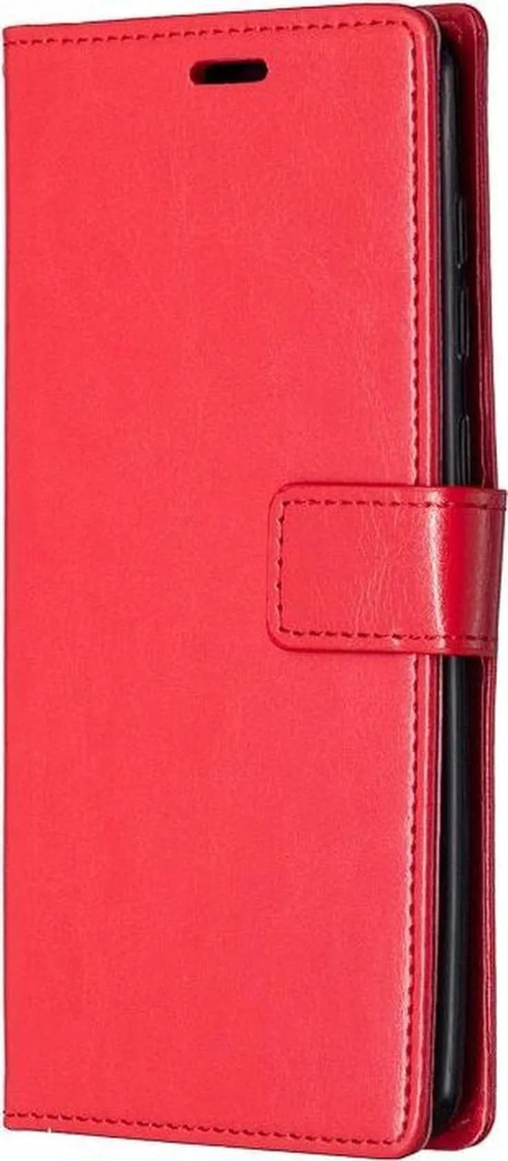 Motorola Moto G9 Power Hoesjes – Portemonnee Book Case – Magneetsluiting – 2x Screenprotector – Rood-Ilumina Benelux