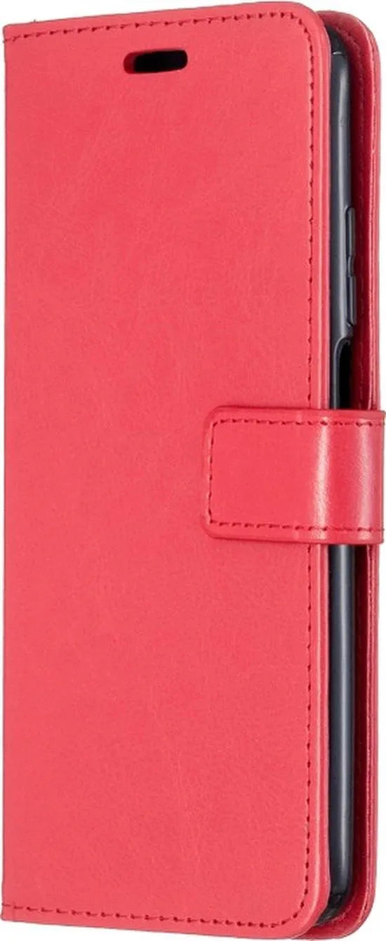 Xiaomi Mi 10T Lite Hoesjes – Portemonnee Book Case – Pasjeshouder – Magneetsluiting – Rood-Ilumina Benelux