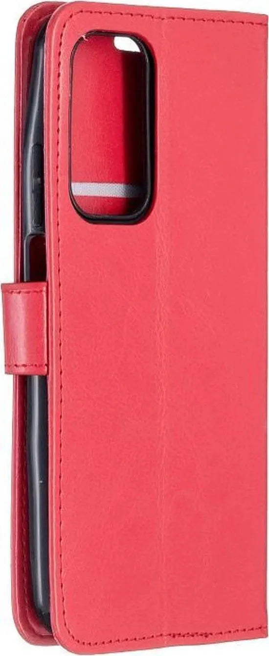 Xiaomi Mi 10T / 10T Pro Hoesjes – Portemonnee Book Case – Pasjeshouder – Magneetsluiting – Rood-Ilumina Benelux