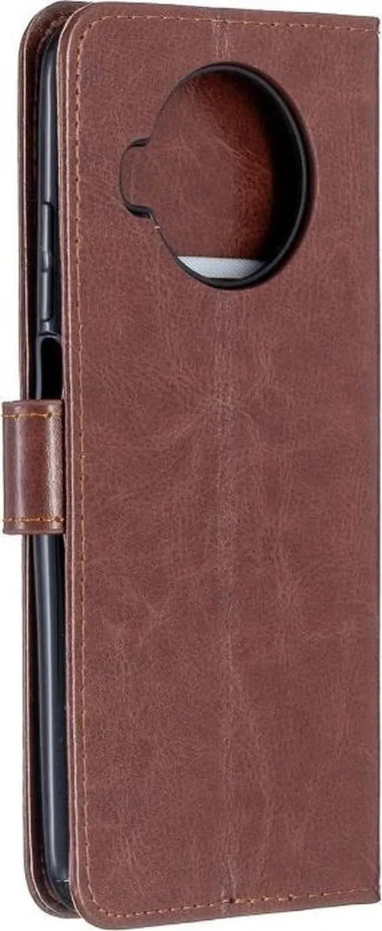 Xiaomi Mi 10T Lite Hoesjes – Portemonnee Book Case – Pasjeshouder – Magneetsluiting – Bruin-Ilumina Benelux