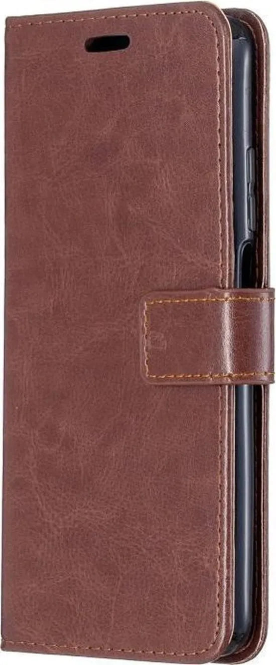 Xiaomi Mi 10T Lite Hoesjes – Portemonnee Book Case – Pasjeshouder – Magneetsluiting – Bruin-Ilumina Benelux