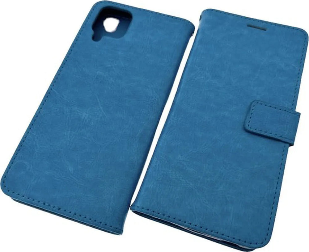 Samsung Galaxy A12 Hoesjes – Portemonnee Book Case – Pasjeshouder – Magneetsluiting – Turquoise-Ilumina Benelux