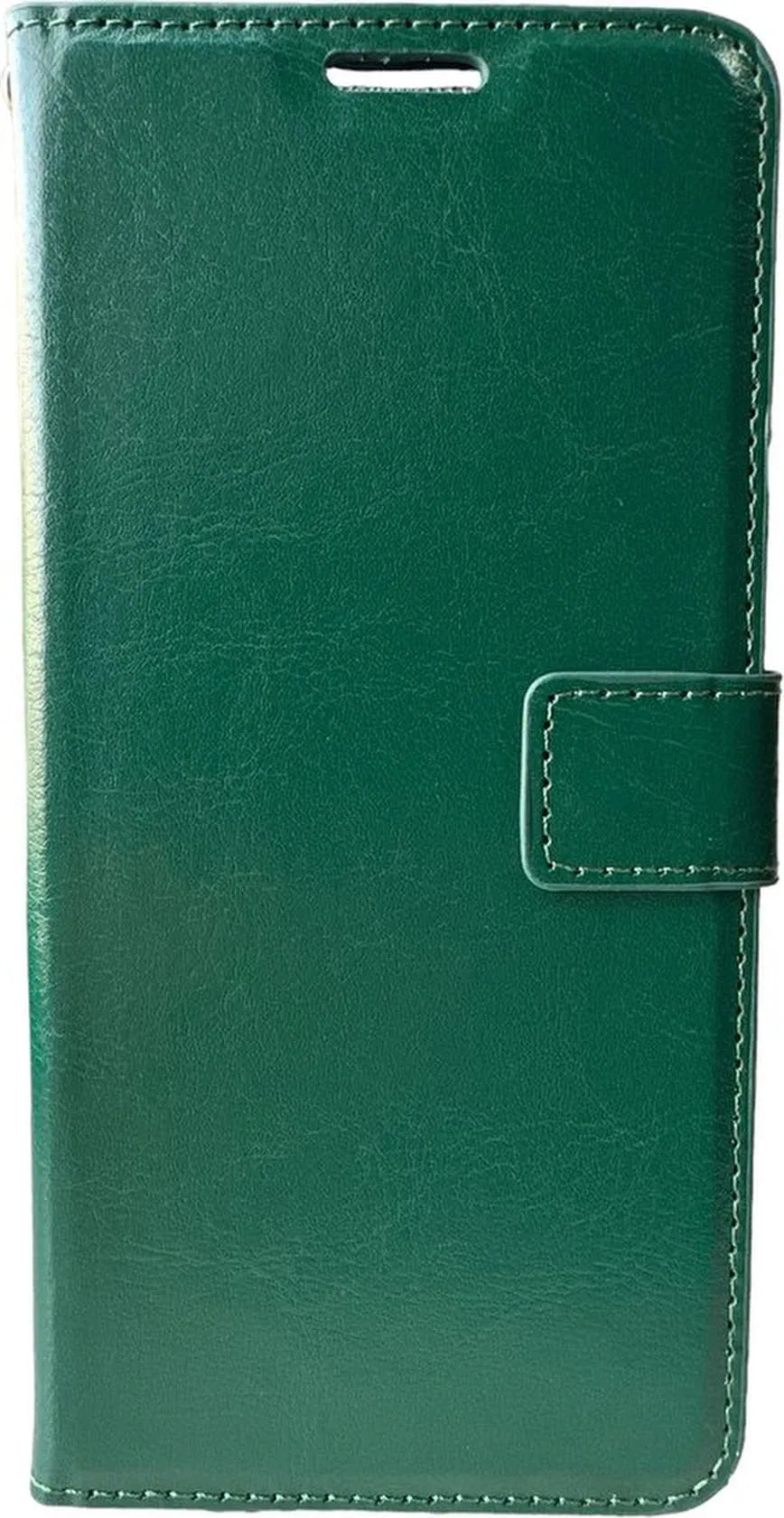 Motorola Moto G9 Play & E7 Plus Hoesjes – Portemonnee Book Case – Pasjeshouder – Magneetsluiting – Groen-Ilumina Benelux