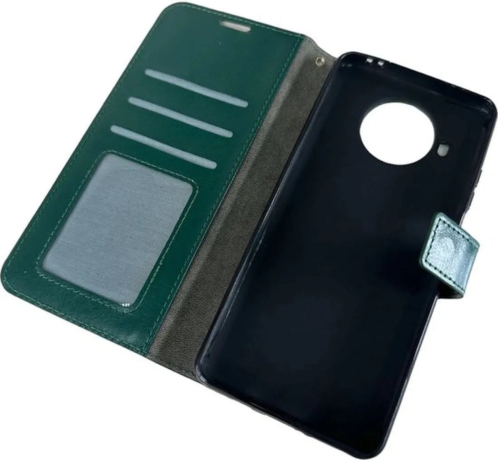 Xiaomi Mi 10T Lite Hoesjes – Portemonnee Book Case – Pasjeshouder – Magneetsluiting – Groen-Ilumina Benelux
