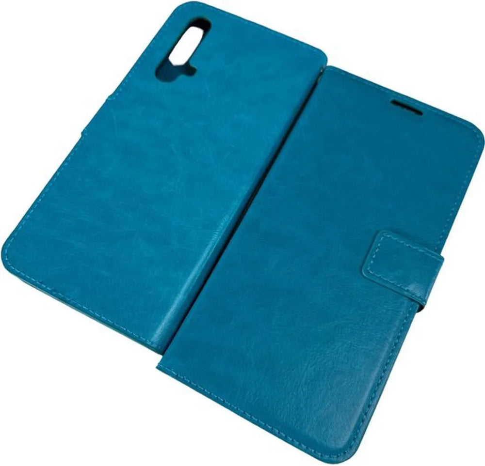 Realme X50 5G Hoesjes – Portemonnee Book Case – Pasjeshouder – Magneetsluiting – Turquoise-Ilumina Benelux