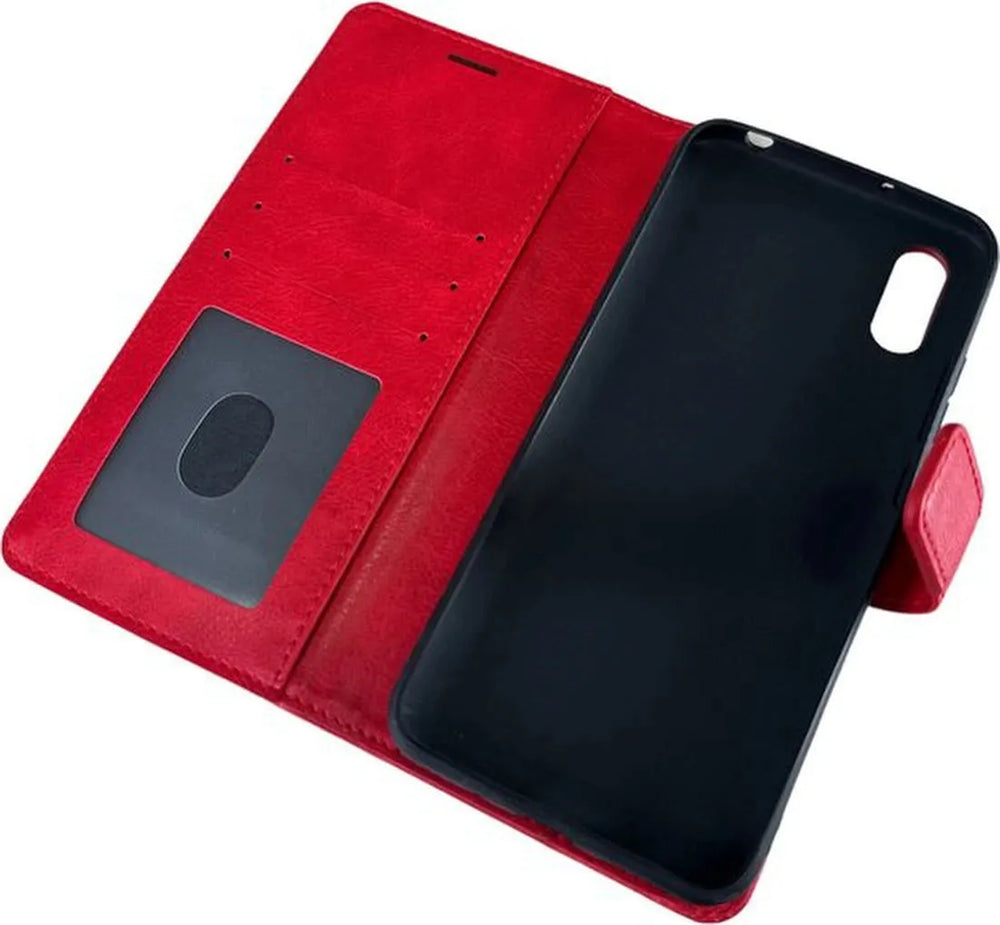 Realme 7 Hoesjes – Portemonnee Book Case – Pasjeshouder – Magneetsluiting – Rood-Ilumina Benelux