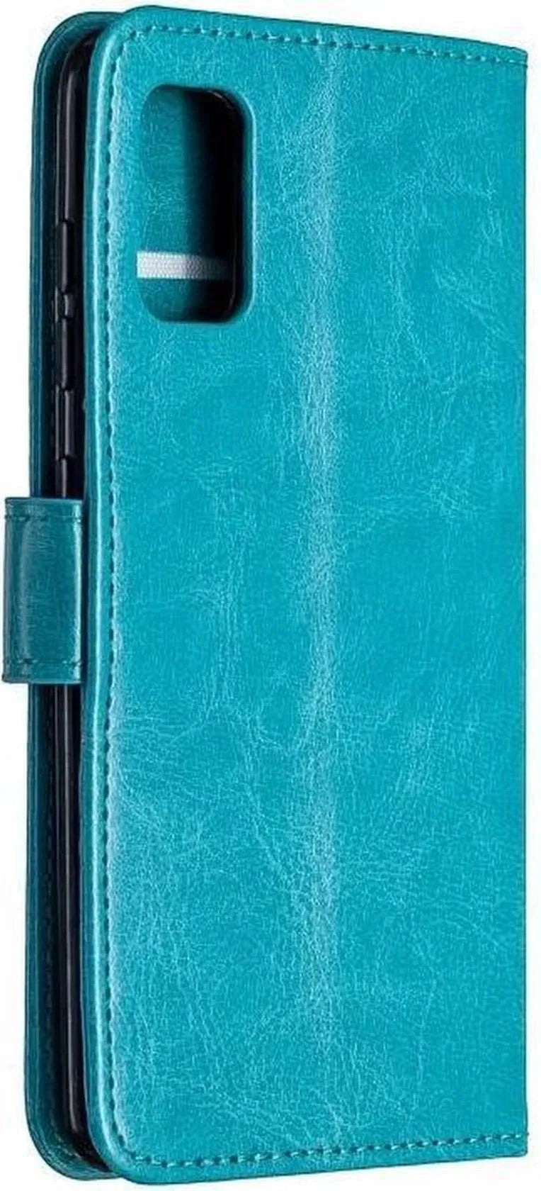 Samsung Galaxy S20 FE 4G Hoesjes – Portemonnee Book Case – Pasjeshouder – Magneetsluiting – Turquoise-Ilumina Benelux