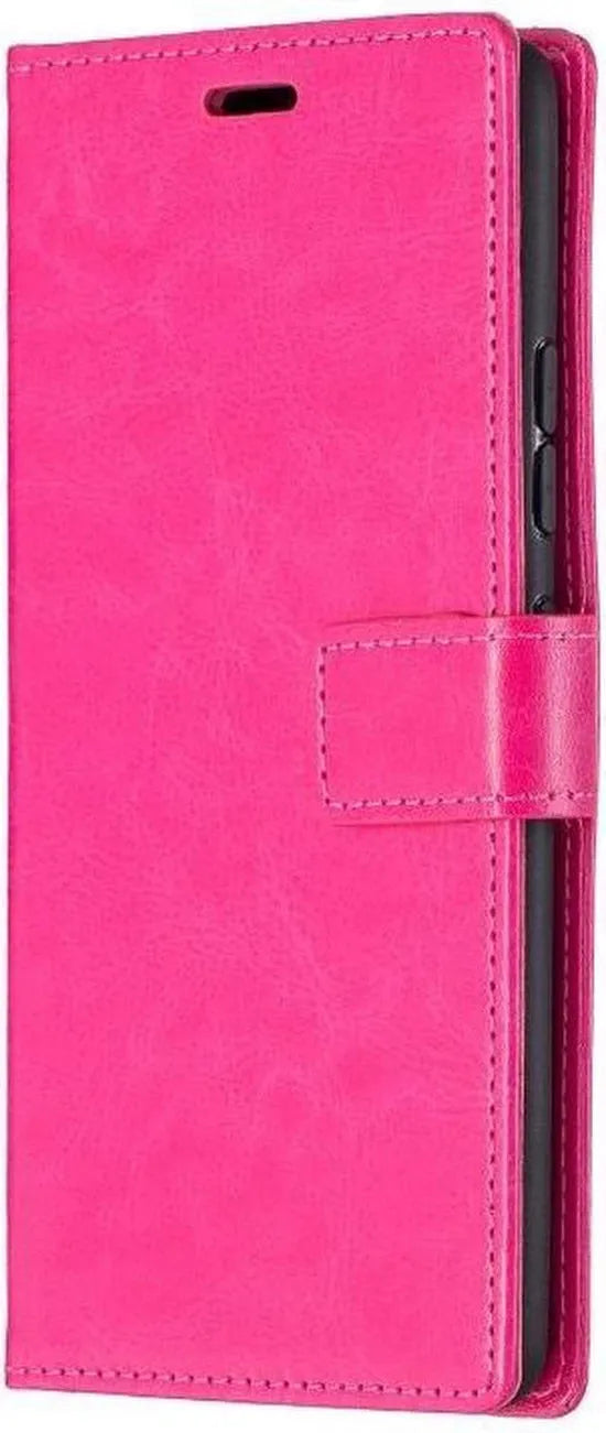 Samsung Galaxy S20 FE 5G Hoesjes – Portemonnee Book Case – Pasjeshouder – Magneetsluiting – Roze-Ilumina Benelux