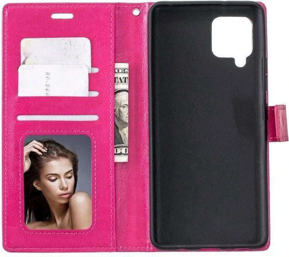 Samsung Galaxy S20 FE 5G Hoesjes – Portemonnee Book Case – Pasjeshouder – Magneetsluiting – Roze-Ilumina Benelux