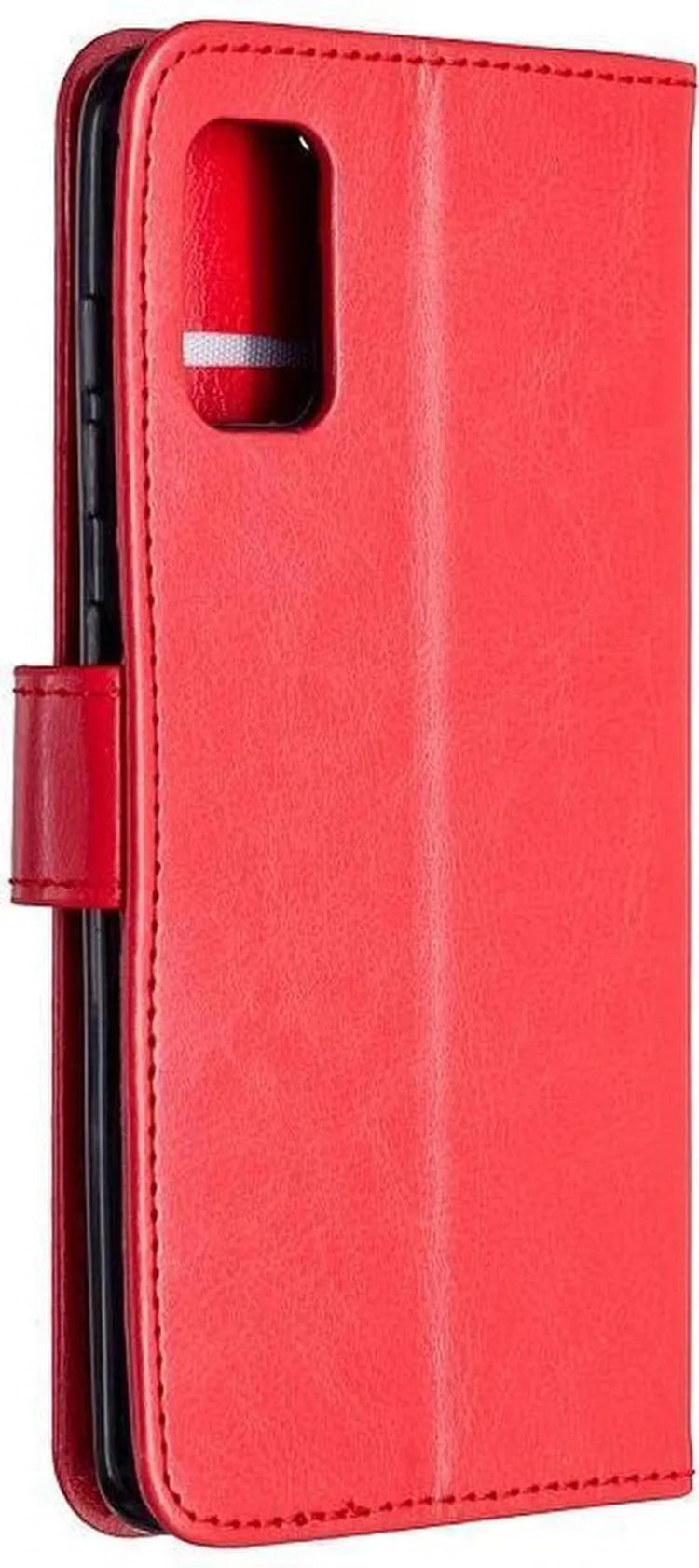 Samsung Galaxy S20 FE 4G Hoesjes – Portemonnee Book Case – Pasjeshouder – Magneetsluiting – Rood-Ilumina Benelux