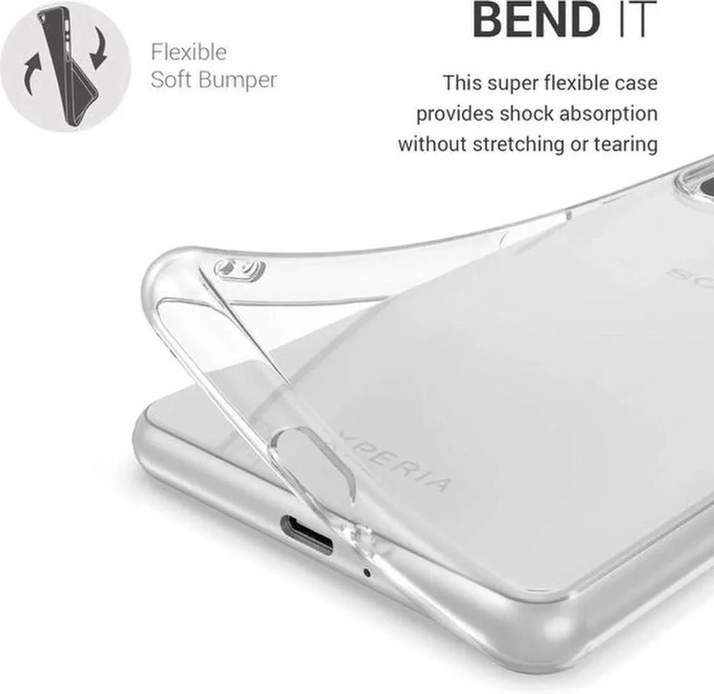 Sony Xperia 10 II Hoesjes – Siliconen Backcover – Transparant – Soft TPU – Schokbestendig-Ilumina Benelux