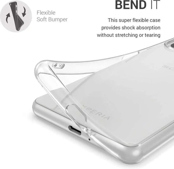 Sony Xperia 10 II Hoesjes – Siliconen Backcover – Transparant – Soft TPU – Schokbestendig-Ilumina Benelux