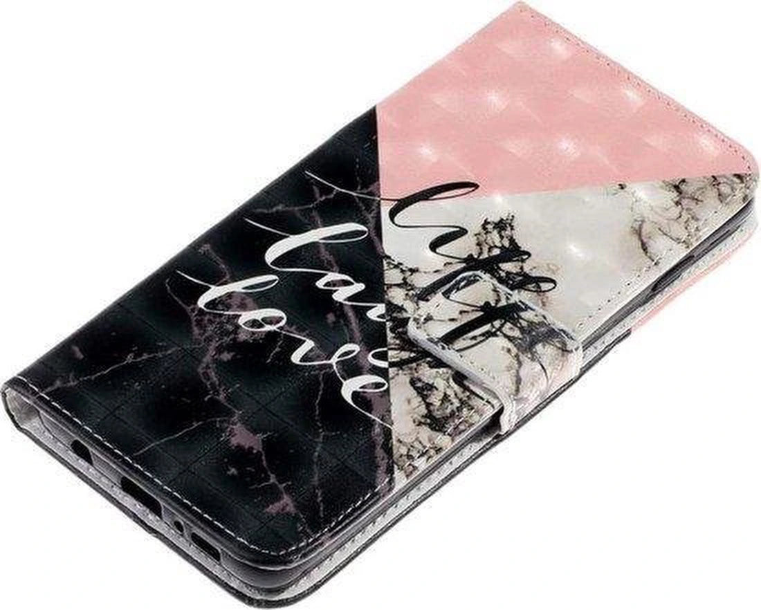 Bookcase Geschikt voor: Samsung Galaxy A21 Bookcase hoesje met print - Moonbaby