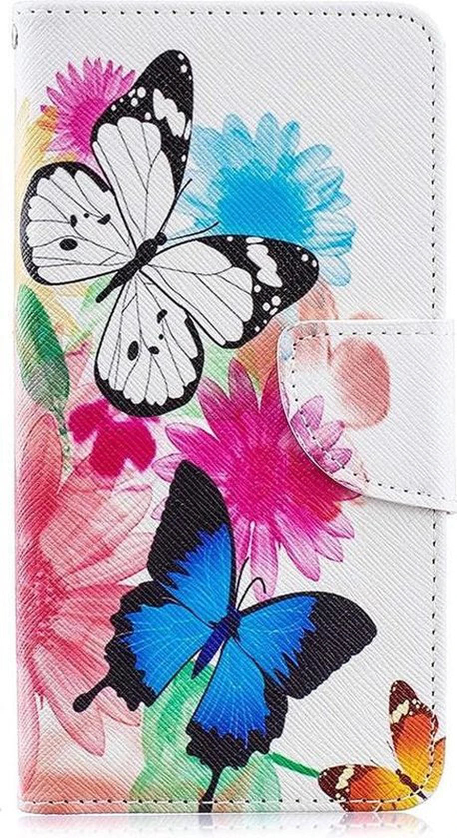Bookcase Geschikt voor: Samsung Galaxy A21 hoesje met print - Vlinders