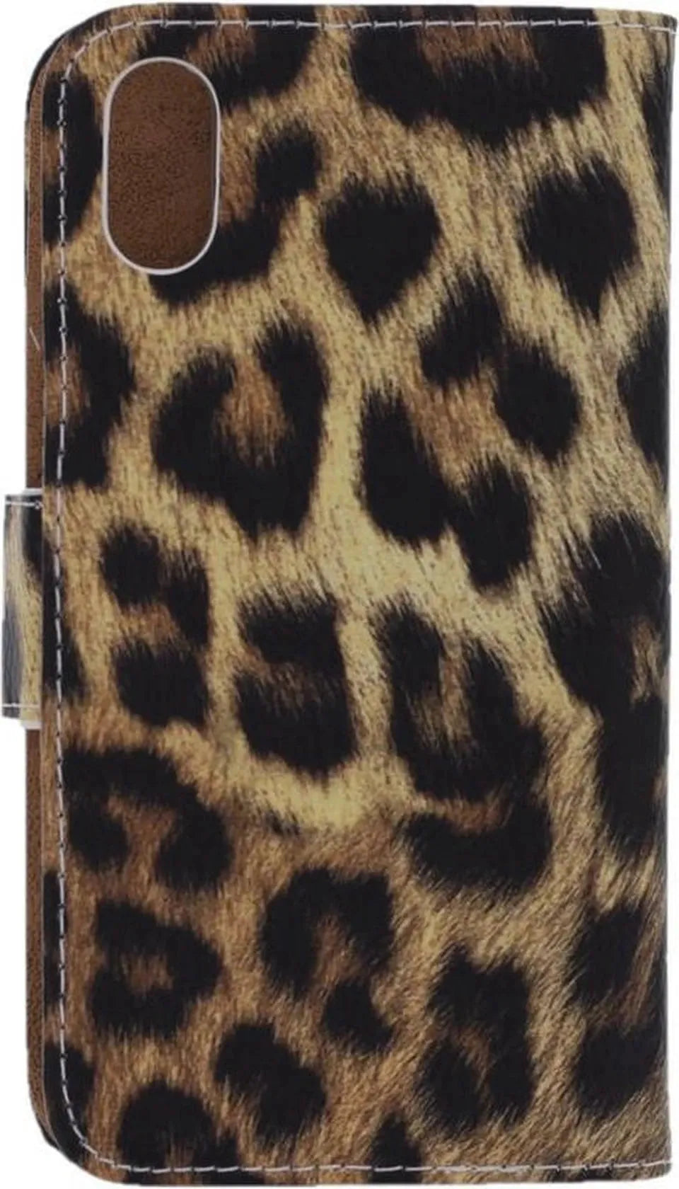 iPhone XS Max Hoesjes – Bookcase Portemonnee – Luipaardprint – Magneetsluiting – Inclusief 2x Screenprotector-Ilumina Benelux
