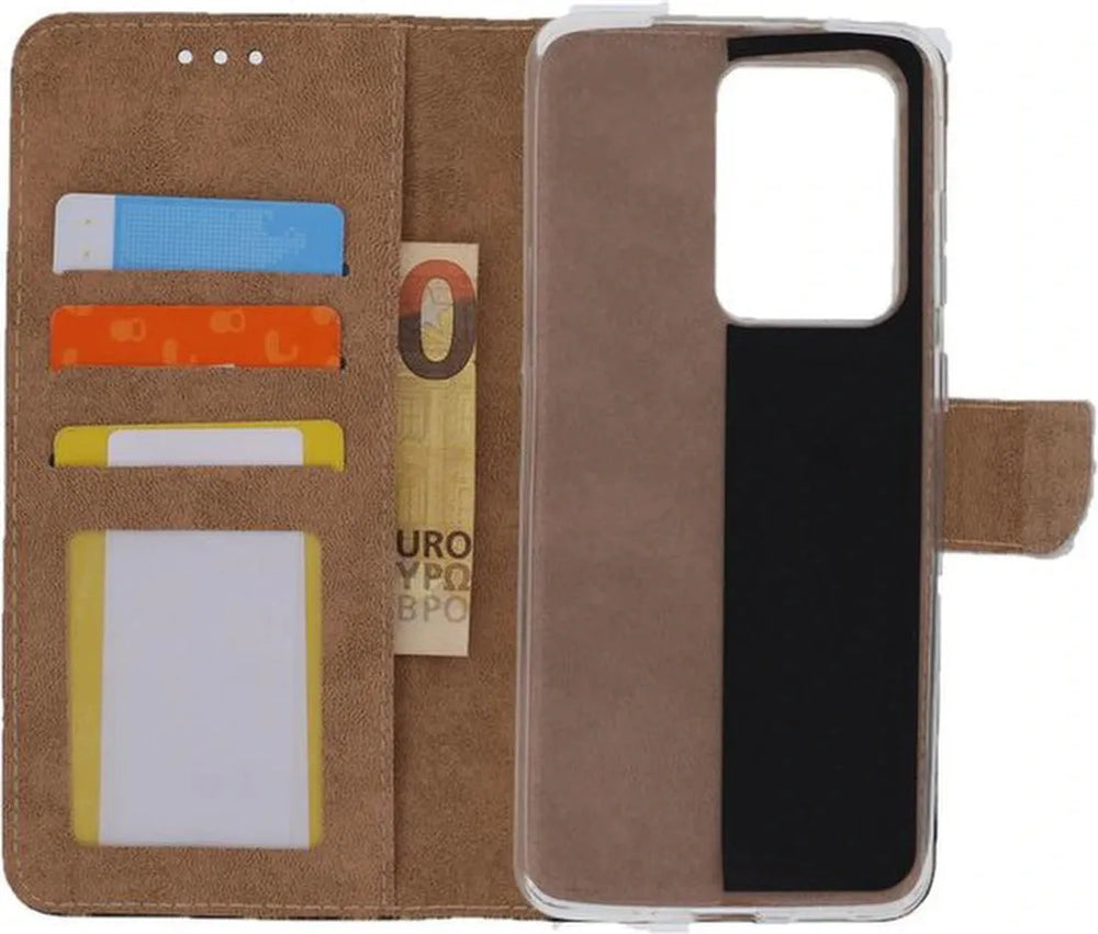 Samsung Galaxy S20 Ultra Hoesjes – Bookcase Portemonnee Hoes – Pasjeshouder – Magneetsluiting – Luipaard-Ilumina Benelux