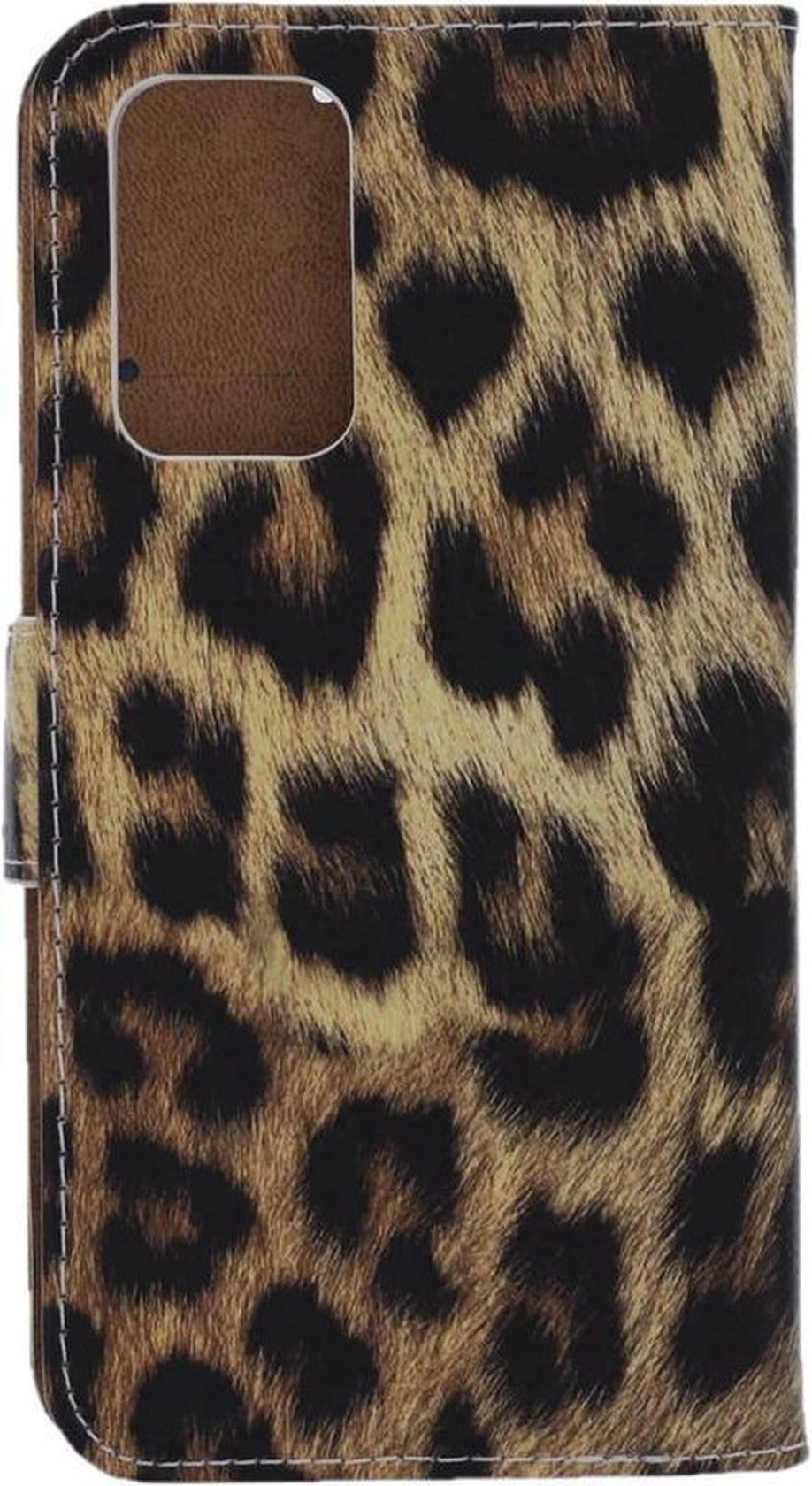 Samsung Galaxy A72 Hoesjes – Bookcase Portemonnee Hoes – Pasjeshouder – Magneetsluiting – Luipaard