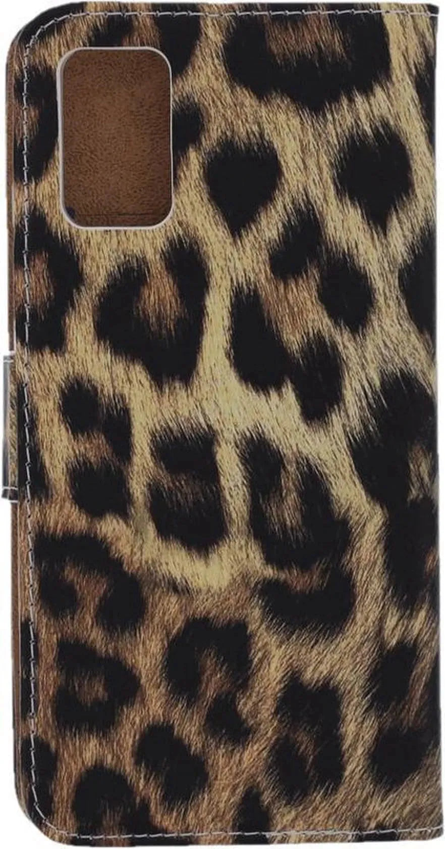 Samsung Galaxy A02s Hoesjes – Luipaard Portemonnee Hoes – Pasjeshouder – Magneetsluiting – 2x Gehard Glas Screenprotector-Ilumina Benelux