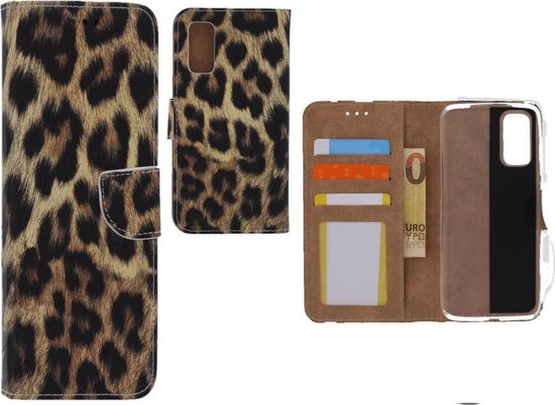 Bookcase Geschikt voor: Samsung Galaxy A71 4G & 5G - Luipaard - Portemonnee hoesje