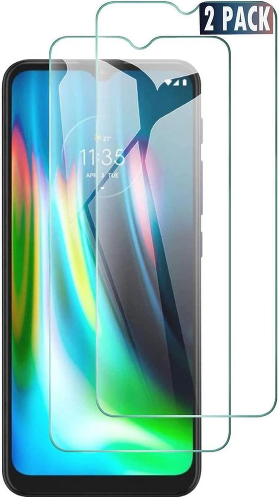 Screenprotector - Geschikt voor Motorola Moto G9 Play Screen Protector [2 - 9H Glas (1-Pack)