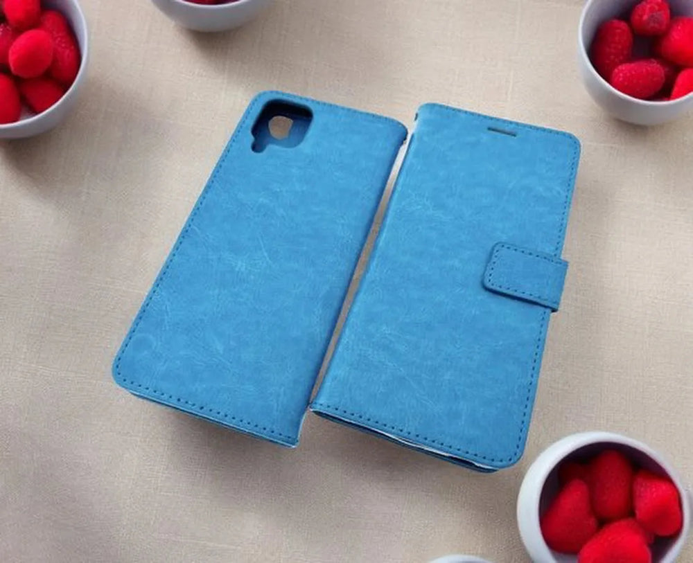 Samsung Galaxy A12 Hoesjes – Portemonnee Hoes – Pasjeshouder – Magneetsluiting – Turquoise-Ilumina Benelux