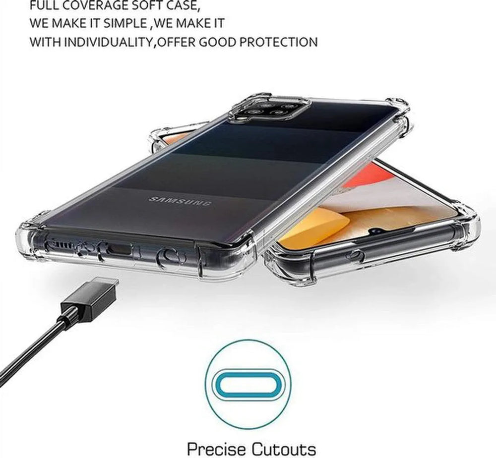 Samsung Galaxy A42 5G Hoesjes – Siliconen Backcover – Schokbestendig – Transparant-Ilumina Benelux