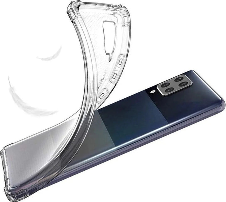 Samsung Galaxy A32 5G Hoesjes – Soft TPU Siliconen Backcover – 2x Gehard Glas Screenprotector – Zwart-Ilumina Benelux