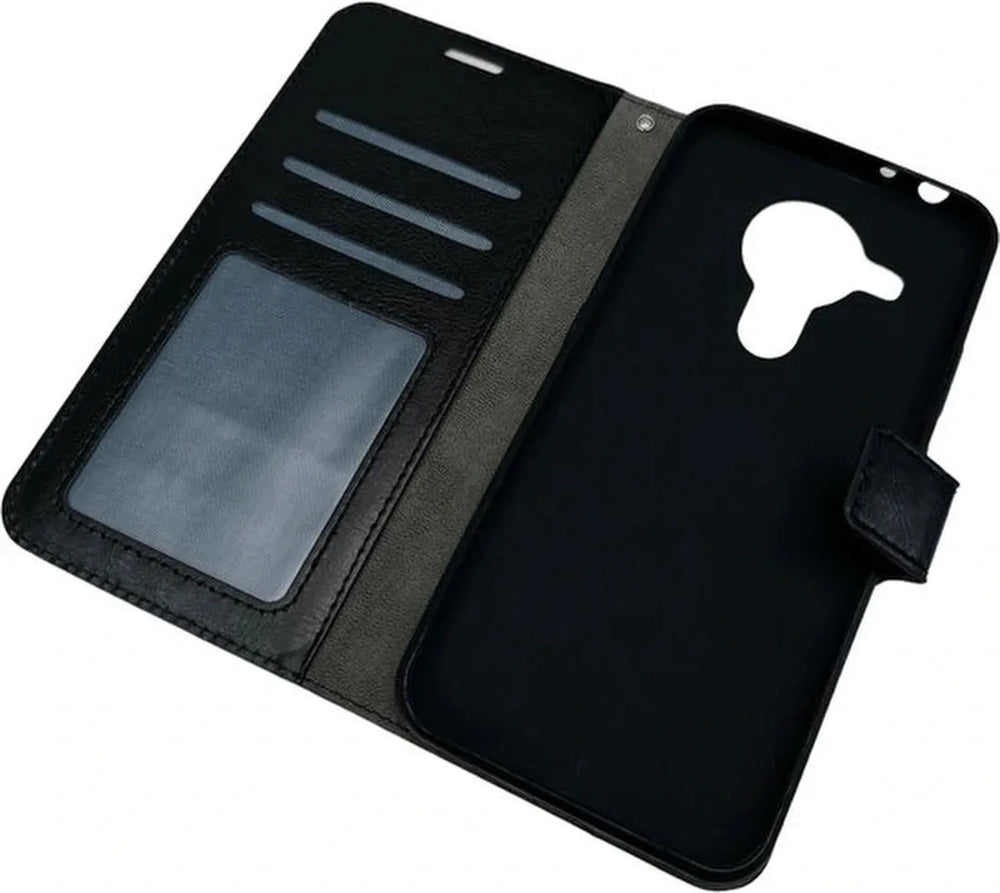 Nokia 5.4 / 3.4 Hoesjes – Bookcase Portemonnee – Pasjeshouder – 2x Screenprotector – Zwart-Ilumina Benelux