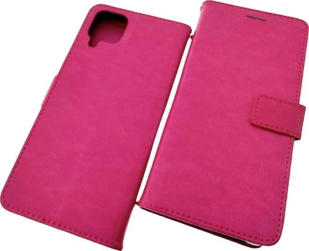 Samsung Galaxy A42 5G Hoesjes – Bookcase Portemonnee Hoes – Pasjeshouder – Magneetsluiting – Roze-Ilumina Benelux