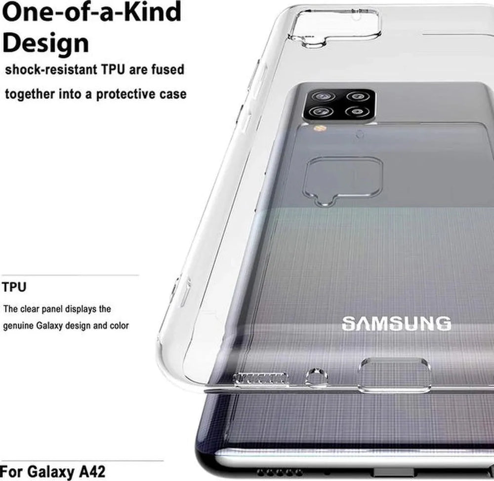 Samsung Galaxy A42 5G Hoesjes – Siliconen Backcover – Soft Touch – Transparant-Ilumina Benelux