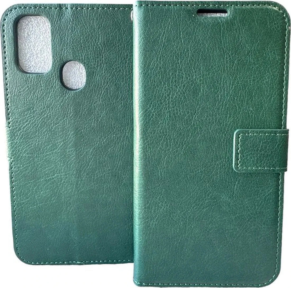 Samsung Galaxy M31S Hoesjes – Portemonnee Hoes – Pasjeshouder – Magneetsluiting – Groen-Ilumina Benelux