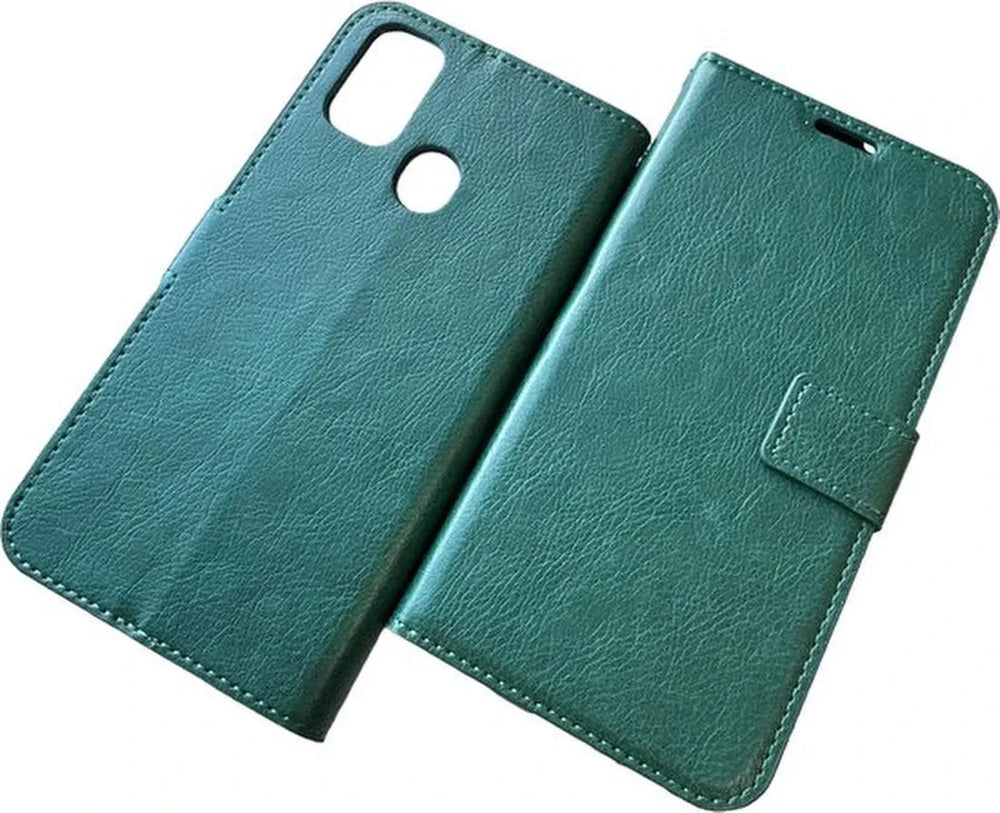 Samsung Galaxy M31S Hoesjes – Portemonnee Hoes – Pasjeshouder – Magneetsluiting – Groen-Ilumina Benelux