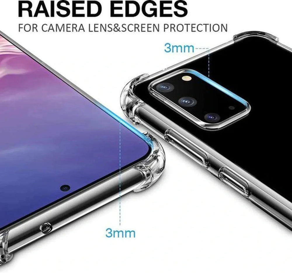 Samsung Galaxy A12 Hoesjes – Transparante TPU Siliconen Backcover – Soft Case – Inclusief 2x Screenprotector-Ilumina Benelux