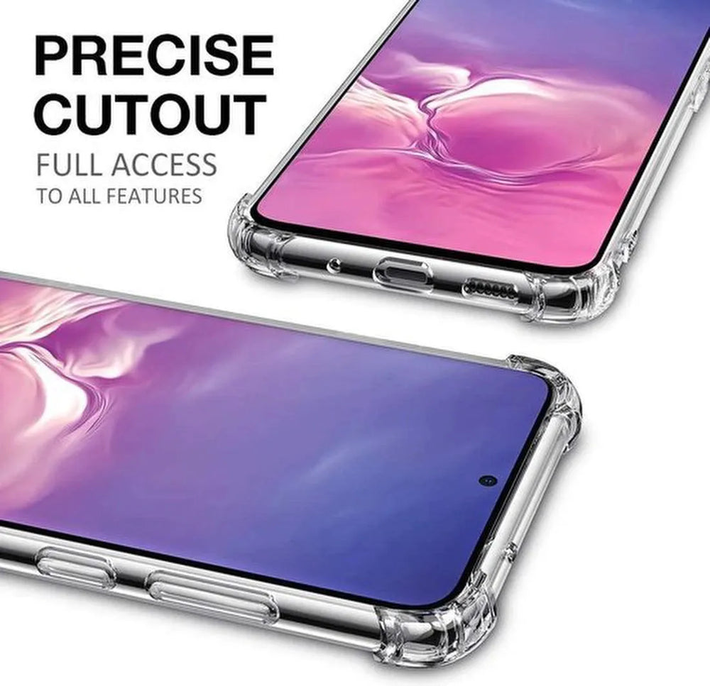 Samsung Galaxy A12 Hoesjes – Transparante TPU Siliconen Backcover – Soft Case – Inclusief 2x Screenprotector-Ilumina Benelux