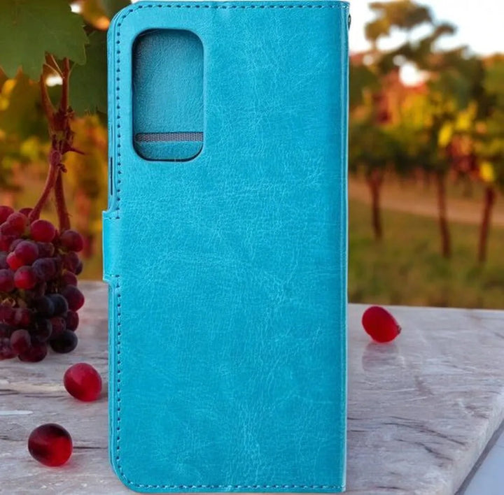 Samsung Galaxy S20 FE Hoesjes – Portemonnee Hoes – Pasjeshouder – 2x Gehard Glas Screenprotector – Turquoise-Ilumina Benelux
