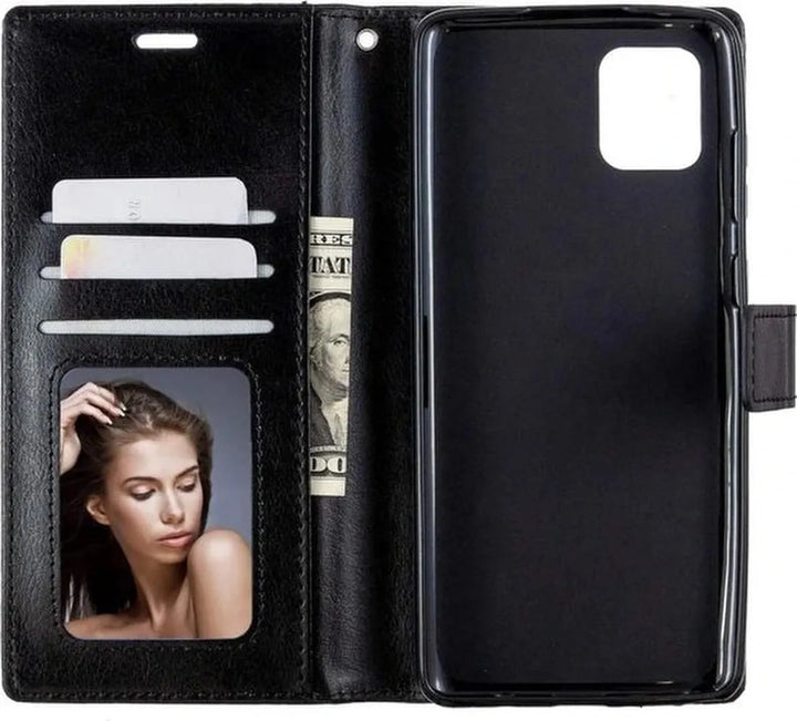 Oppo Reno 4 5G Hoesjes – Book Case – Magneetsluiting – Zwart-Ilumina Benelux