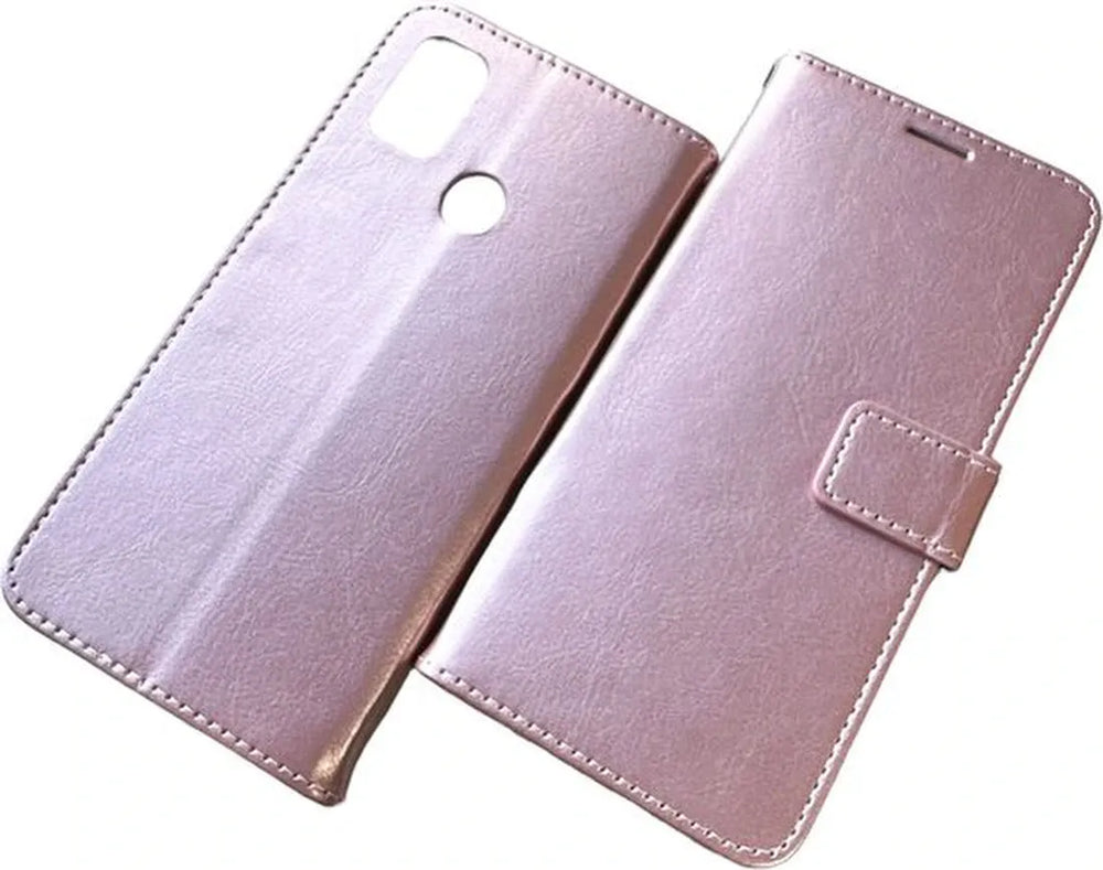 Samsung Galaxy M31S Hoesjes – Portemonnee Hoes – Bookcase – Pasjeshouder – Roségoud-Ilumina Benelux