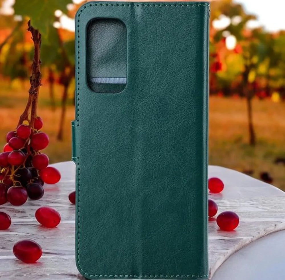 Samsung Galaxy A52/A52s Hoesjes – Bookcase Portemonnee – Pasjeshouder – Magneetsluiting – Groen-Ilumina Benelux
